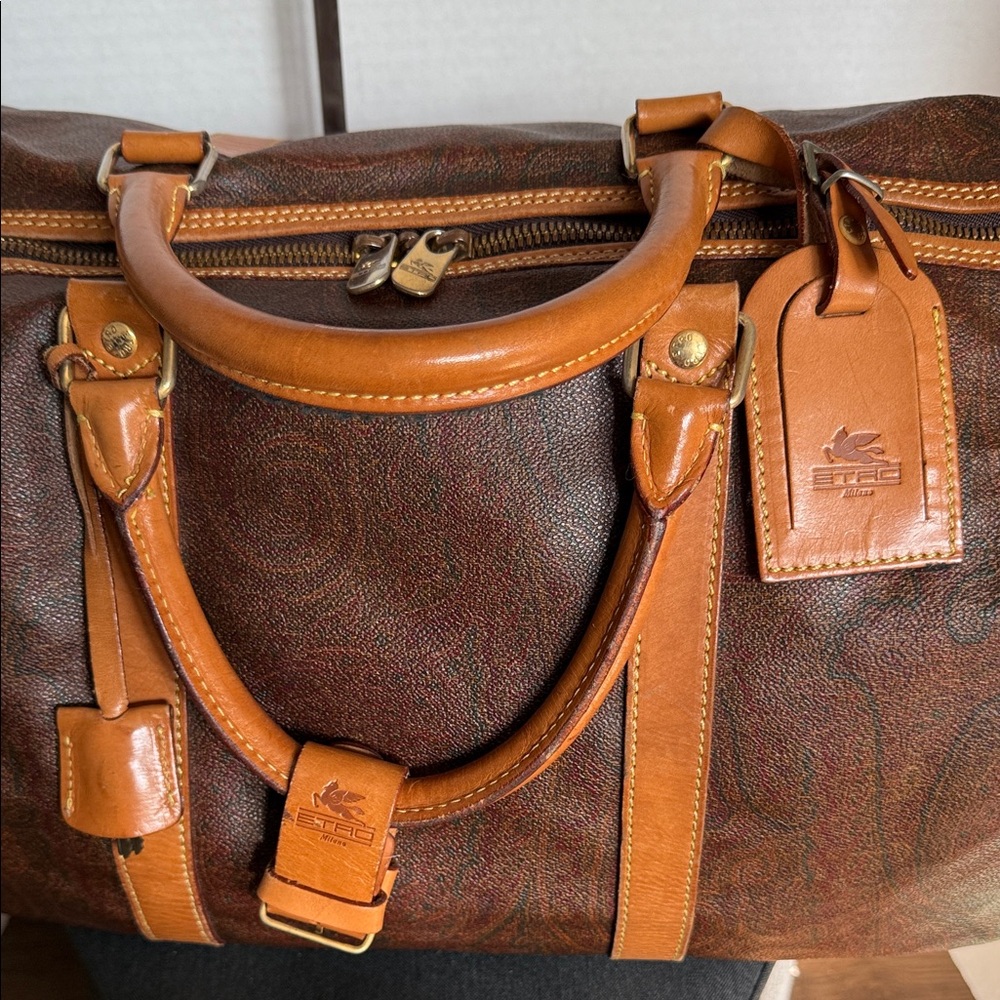 ETRO Brown Travel Duffel Bag - Picture 2 of 12